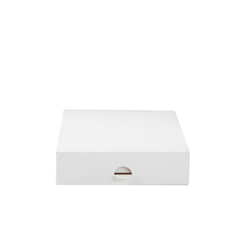 Boîte pâtissière carton blanche 180x180mm H50mm