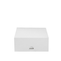 Boîte pâtissière carton blanche 180x180mm H80mm