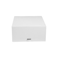 Boîte pâtissière carton blanche 203x203mm H100mm