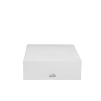 Boîte pâtissière carton blanche 220x220mm H80mm