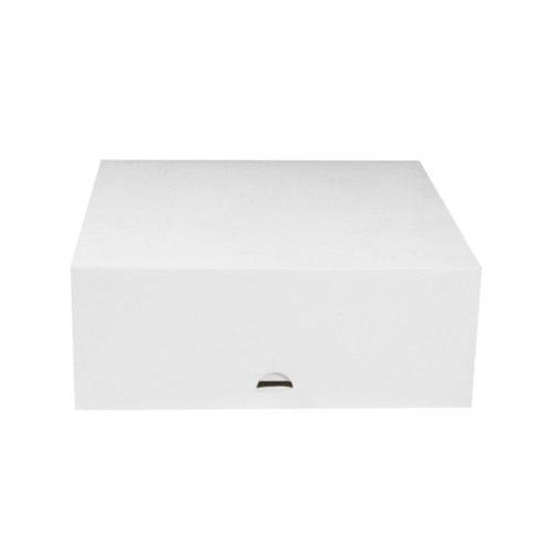 Boîte pâtissière carton blanche 250x250mm H100mm