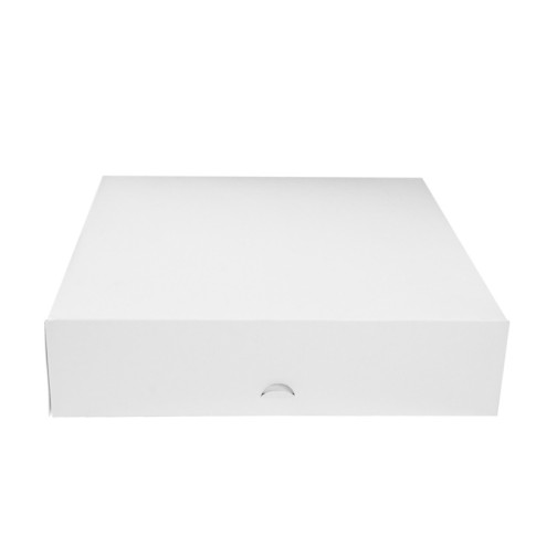 Boîte pâtissière carton blanche 322x320mm H82mm