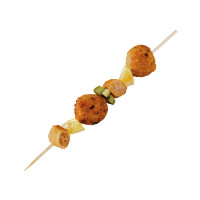 Brochette bois ronde   H250mm