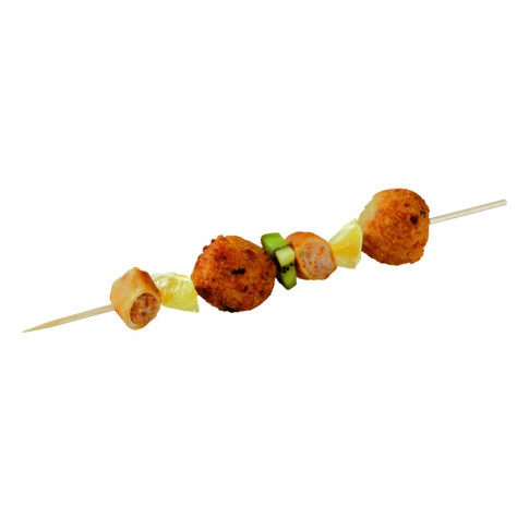 Brochette bois ronde   H250mm