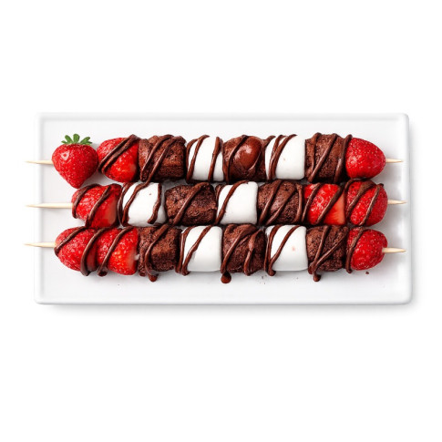Brochette bois ronde   H300mm