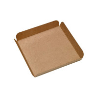 Carré rainé carton brun  170x170mm H20mm