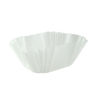 Caissette papier de cuisson ovale blanche siliconée  65x50mm H40mm