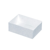 Boite pâtissière carton blanc sans couvercle  160x110mm H50mm