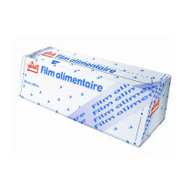 Film alimentaire PVC 300M en boite distributrice 345x90mm H90mm