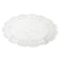 Dentelle papier blanc ovale  260x350mm