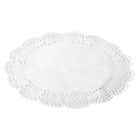 Dentelle papier blanc ovale  260x350mm