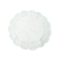 Dentelle papier blanc ronde