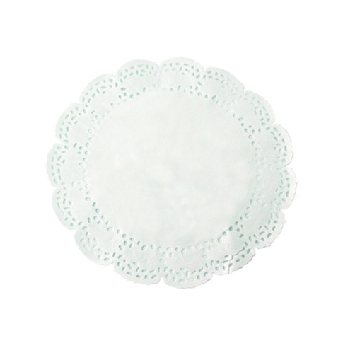 Dentelle papier blanc ronde