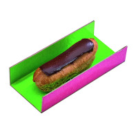 Fond carton plié double face anis/fushia 130x45mm