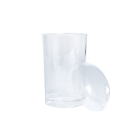 Couvercle transparent plastique PET  H10mm