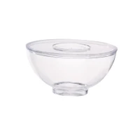 Mini coupelle plastique PS transparente "Milou"   H40mm 90ml