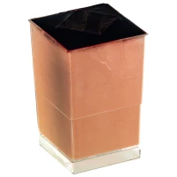 Verrine plastique PS transparent carrée "Quadra" 40x40mm H82mm 80ml