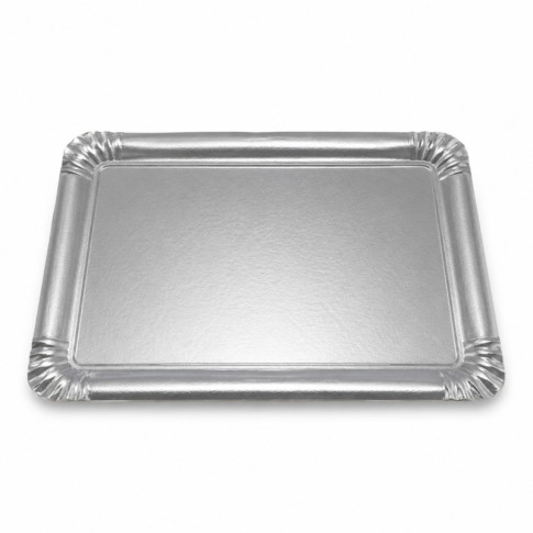 Plateau carton double face or intérieur argent extérieur  280x190mm