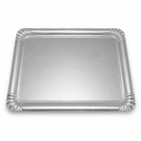 Plateau carton double face or intérieur argent extérieur  420x320mm
