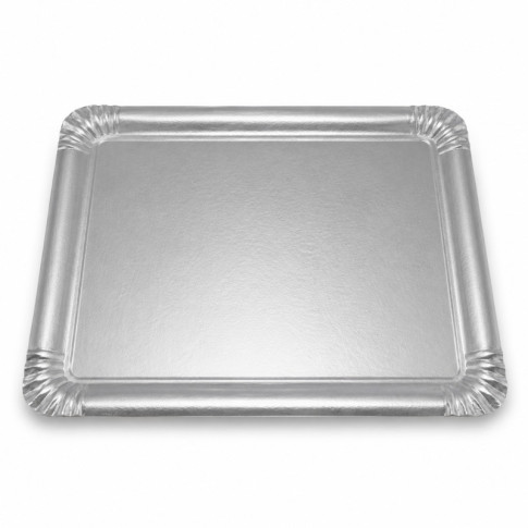 Plateau carton double face or intérieur argent extérieur  420x320mm
