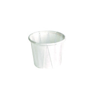 Pot papier plissé blanc  H28mm 14ml