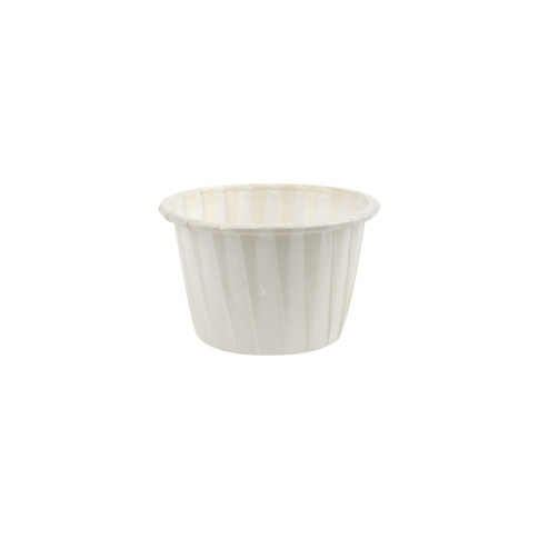 Pot papier plissé blanc  H51mm 30ml