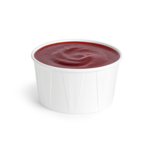 Pot papier plissé blanc avec Boite distributrice   H35mm 60ml