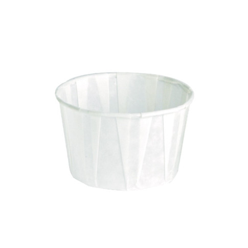 Pot papier plissé blanc   H26mm 75ml