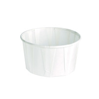 Pot papier plissé blanc  H40mm 95ml