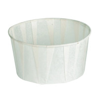 Pot papier plissé blanc  H40mm 150ml