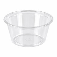 Pot plastique PET transparent  H31mm 60ml