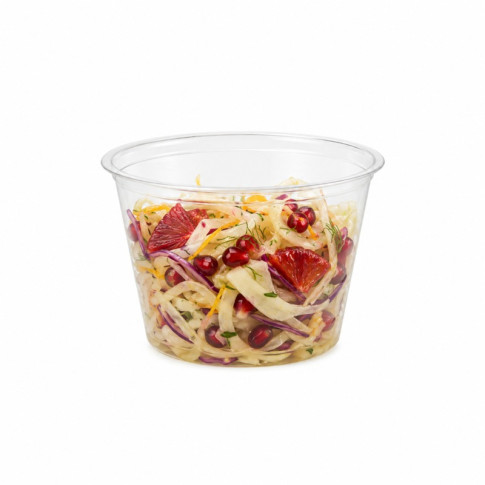 Pot plastique PET transparent   H44mm 120ml