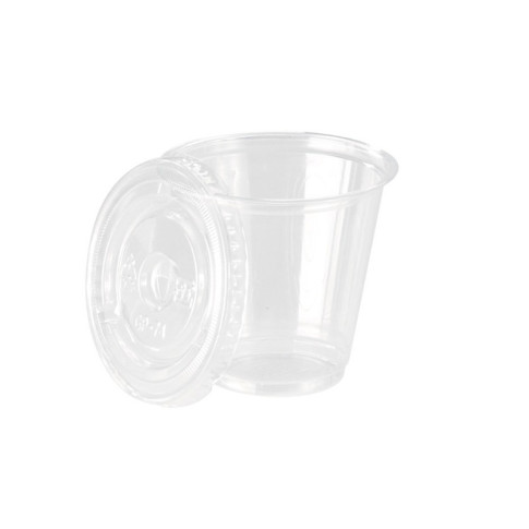 Pot plastique PET transparent  H68mm 150ml