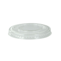 Couvercle transparent plat en plastique PET  H8mm