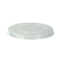 Couvercle transparent plat en plastique PET  H8mm