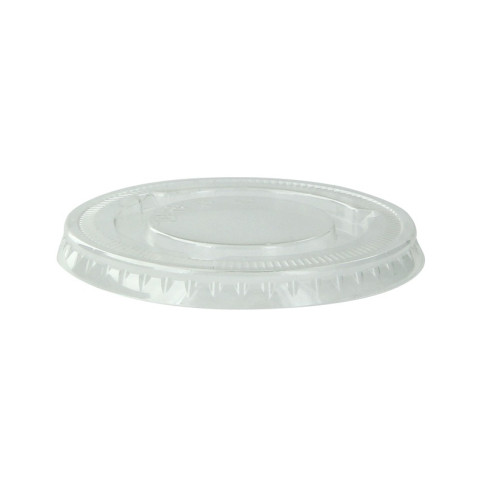 Couvercle transparent plat en plastique PET  H8mm