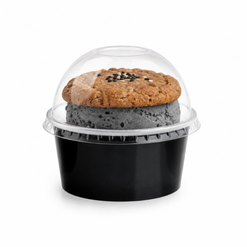 Couvercle dôme transparent en plastique PET  H36mm