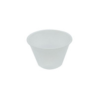 Pot à sauce rond transparent en plastique PS  H40mm 74ml