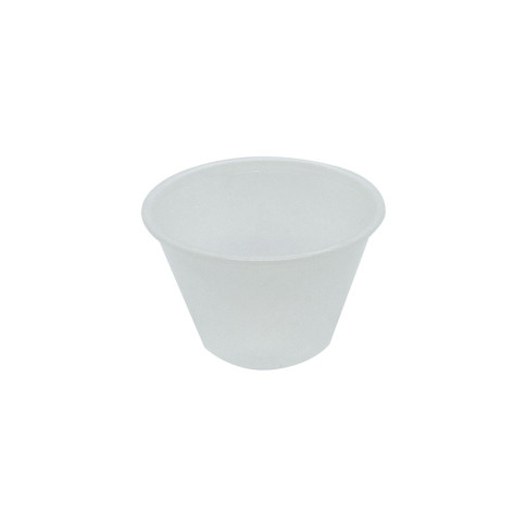 Pot à sauce rond transparent en plastique PS  H40mm 74ml