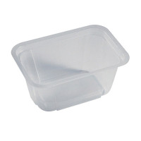 Barquette plastique thermoformée micro-ondable  190x136mm H80mm 1500ml