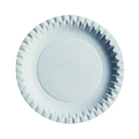 Assiette ronde en carton blanc   H11mm