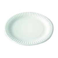 Assiette ronde en carton blanc  H15mm