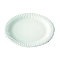 Assiette ronde en carton blanc   H25mm