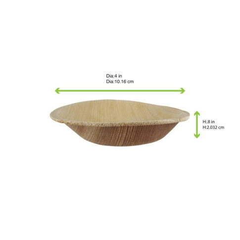 Coupelle ronde en palmier   H35mm 100ml