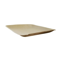 Assiette carrée en palmier  160x160mm H20mm