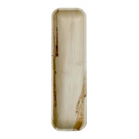 Plateau rectangulaire en palmier  325x90mm H25mm