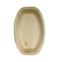 Plateau ovale en palmier  360x240mm H25mm