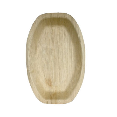 Plateau ovale en palmier  360x240mm H25mm