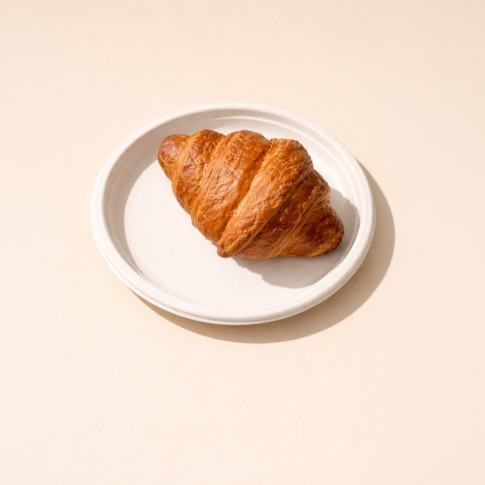 Assiette ronde blanche en pulpe   H20mm