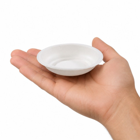 Coupelle pulpe ronde blanche   H15mm